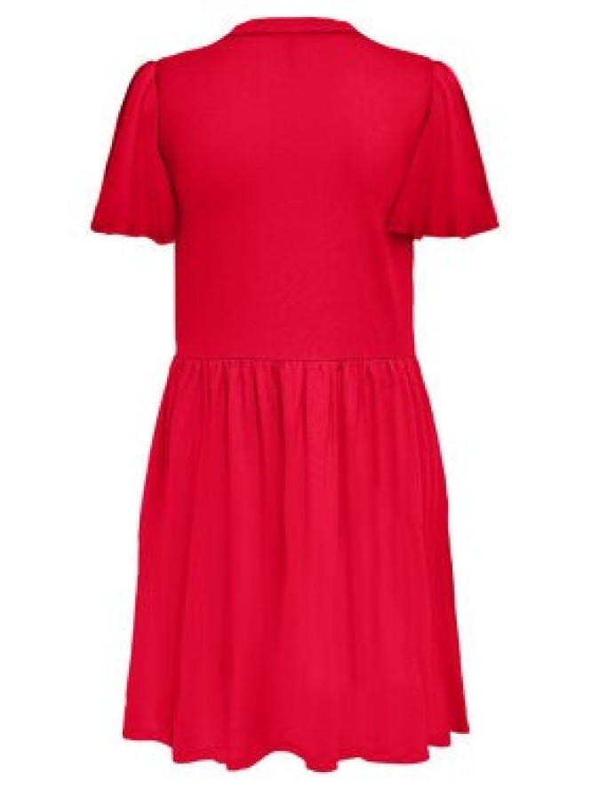 JDY Sukienka letnia Star 15257228 Czerwony Regular Fit