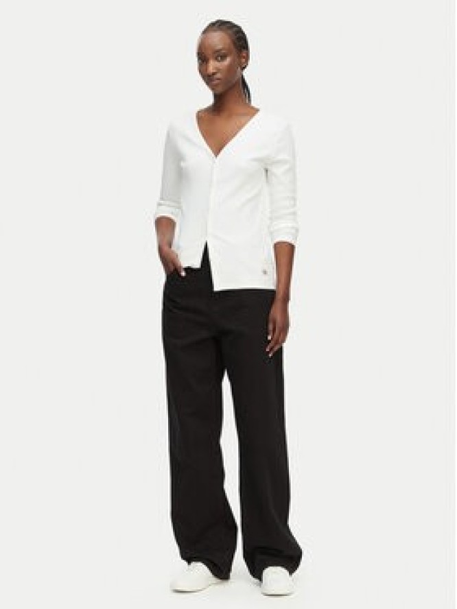 Calvin Klein Jeans Bluzka LV047G207G Biały Regular Fit
