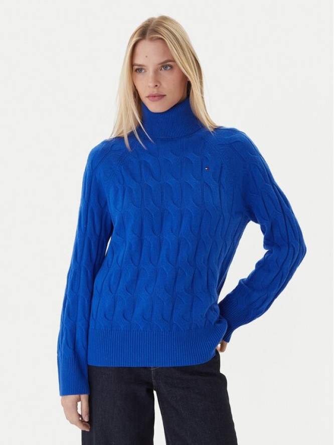 Tommy Hilfiger Golf WW0WW46791 Niebieski Regular Fit