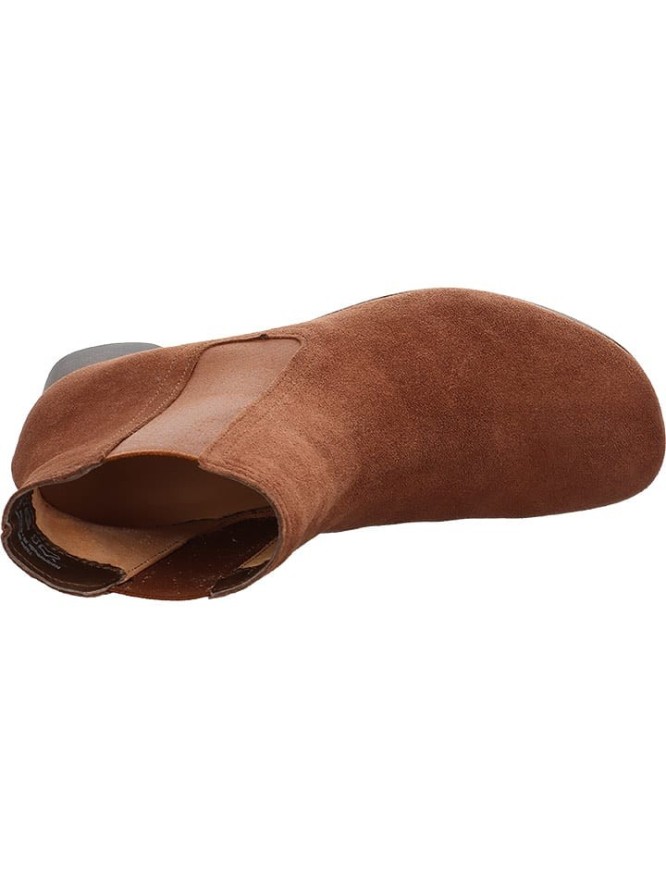 Think! Skórzane botki w kolorze jasnobrązowym rozmiar: 42