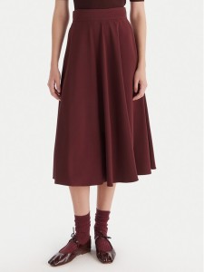 Marella Spódnica trapezowa Pina 2523106075 Bordowy Regular Fit