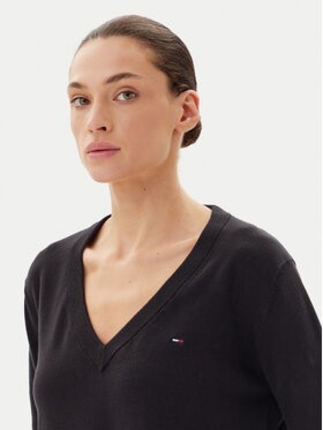 Tommy Jeans Sweter Essential DW0DW19888 Czarny Regular Fit