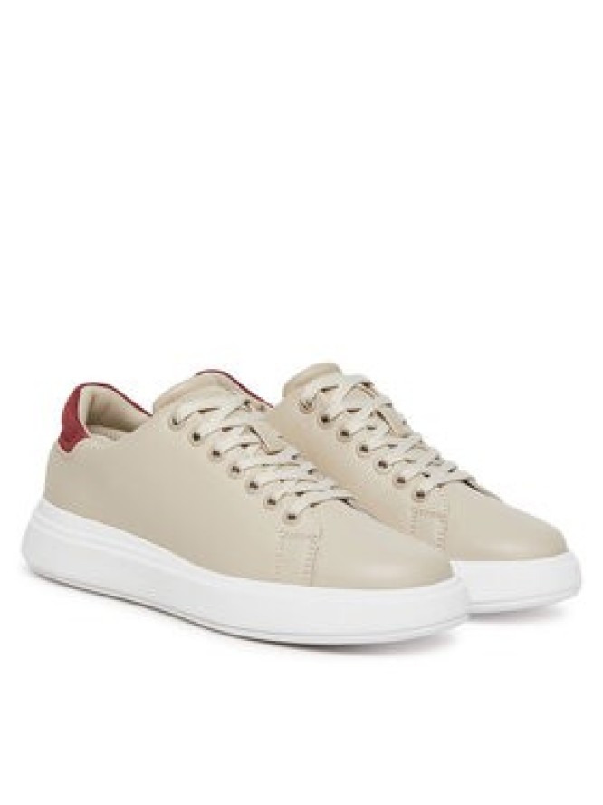 Calvin Klein Sneakersy Cupsole Lace Up - Suede Bt HW0HW02404 Beżowy