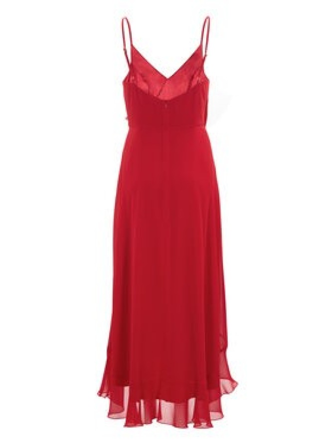 Swing Sukienka koktajlowa 5AI16200 Czerwony Regular Fit