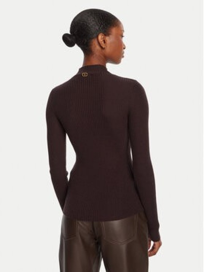 TWINSET Sweter 252TT3111 Brązowy Slim Fit