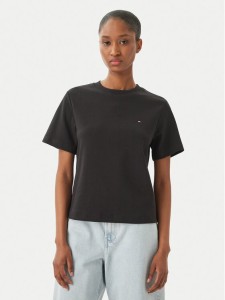 Tommy Hilfiger T-Shirt WW0WW49646 Czarny Boxy Fit