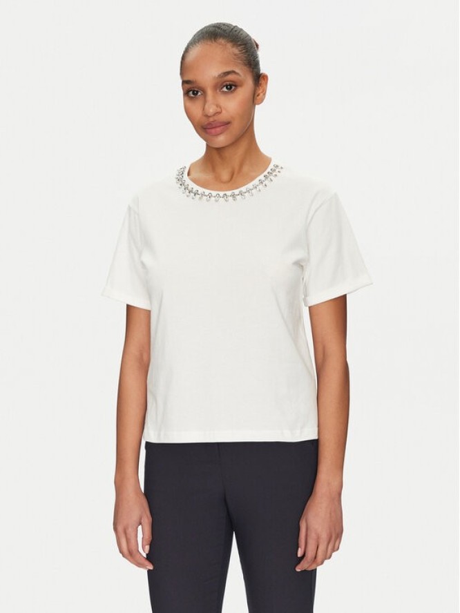 Morgan T-Shirt 251-DOUTI Biały Regular Fit