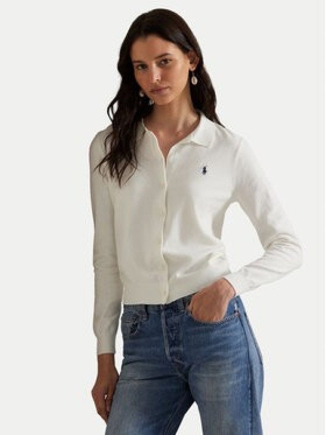 Polo Ralph Lauren Kardigan 211972110002 Biały Slim Fit