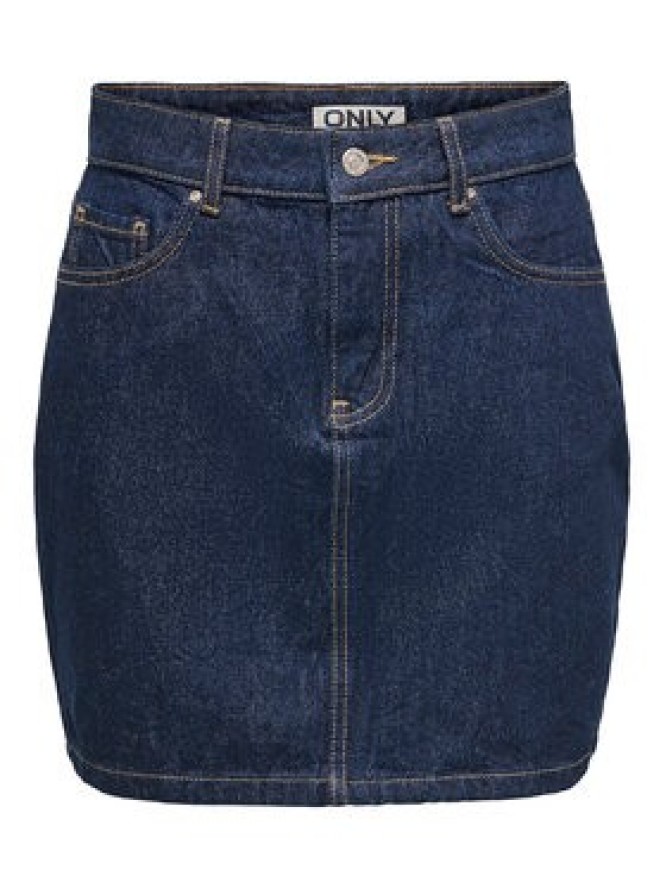 ONLY Spódnica jeansowa Stella 15339630 Granatowy Regular Fit