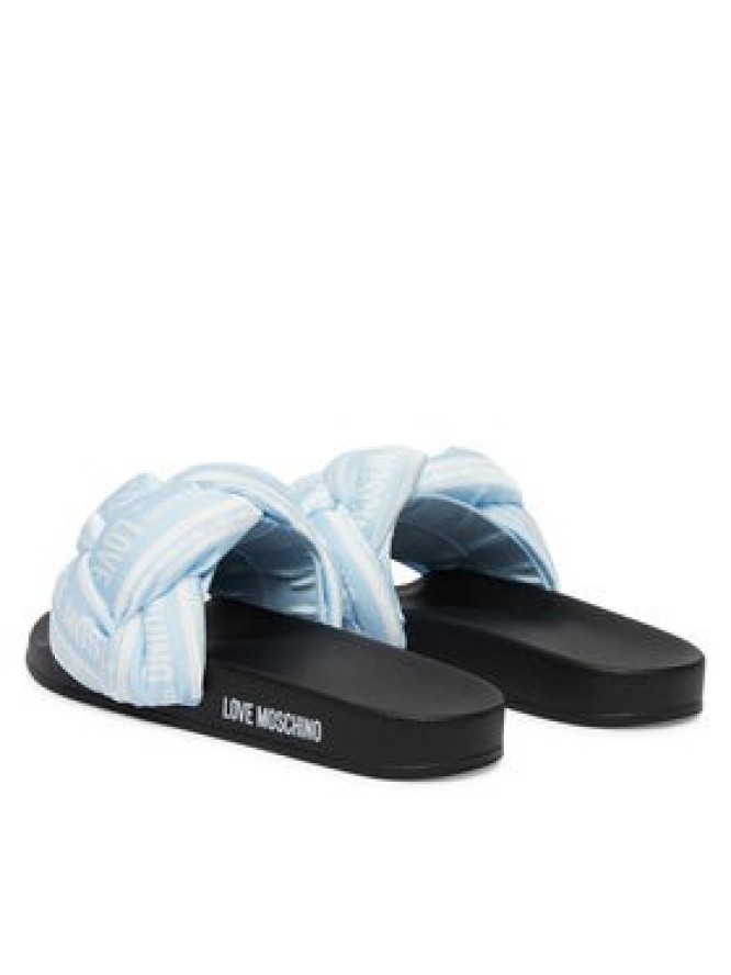 LOVE MOSCHINO Klapki JA28312G0OIW370A Niebieski jasny