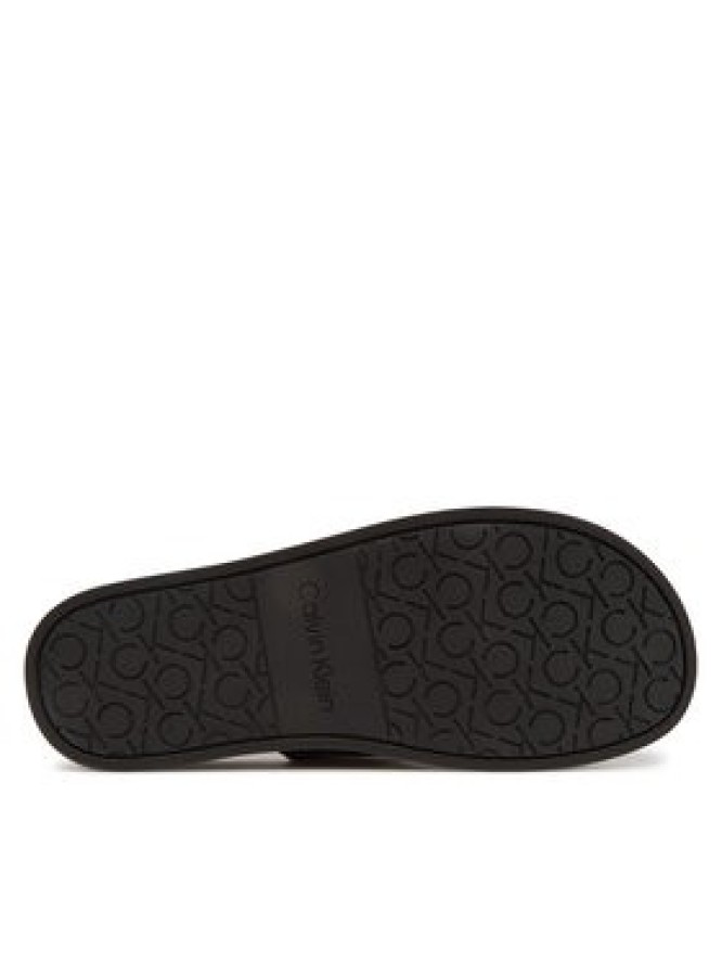 Calvin Klein Klapki Flat Slide Jacq HW0HW02487 Czarny