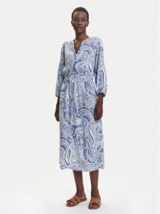 Olsen Sukienka koszulowa 13002020 Niebieski Regular Fit