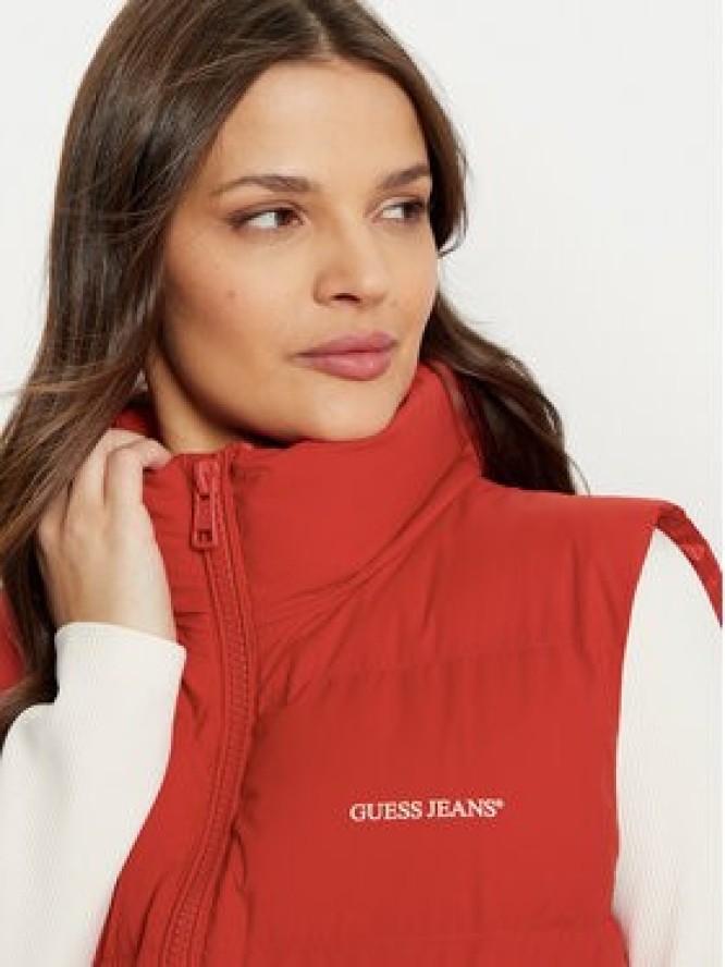 Guess Jeans Bezrękawnik W4BN59 WGII2 Czerwony Regular Fit