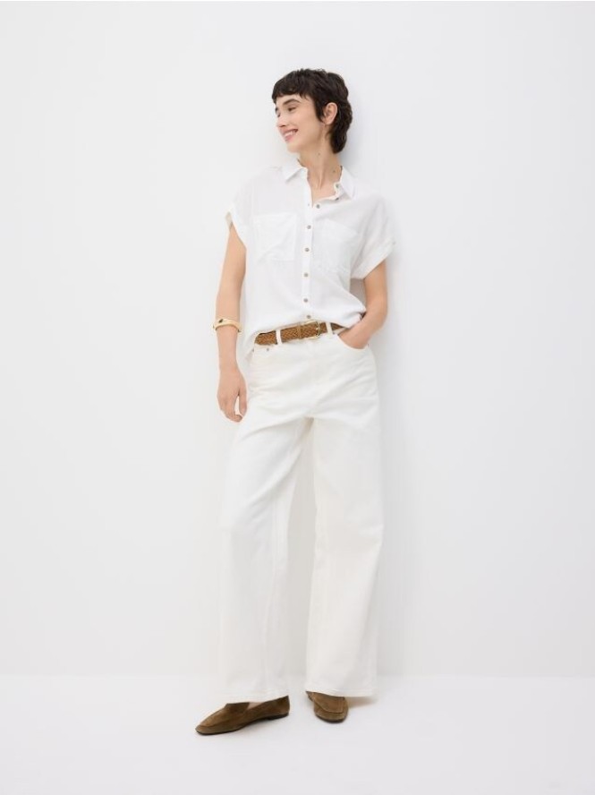 Koszula z krótkim rękawem - biały