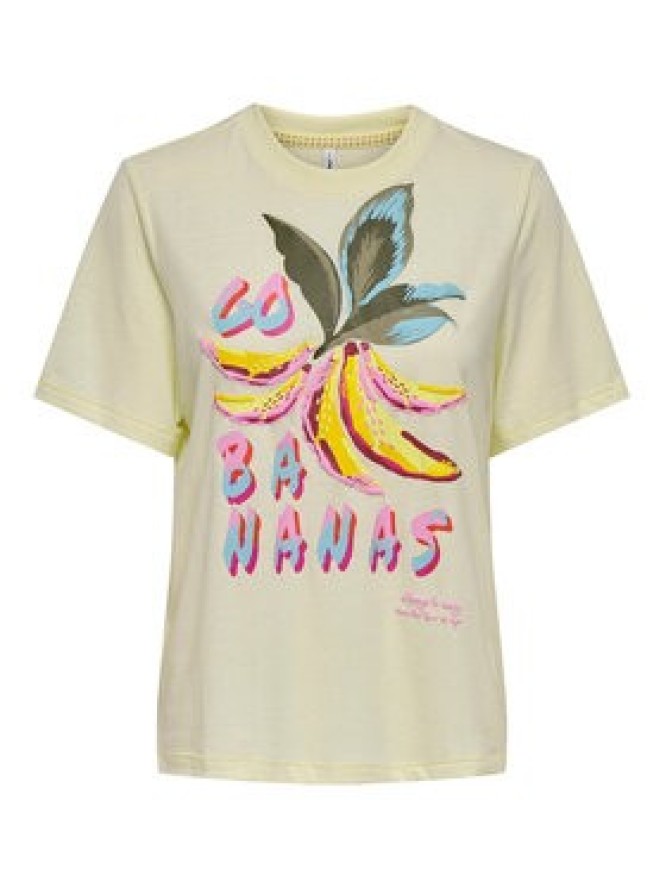 ONLY T-Shirt Bilins 15320615 Żółty Regular Fit