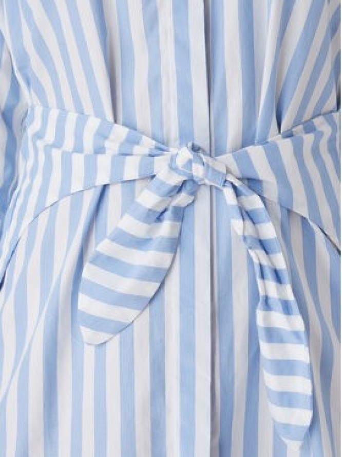 Calvin Klein Sukienka koszulowa Yarndye LV044F032G Niebieski Regular Fit