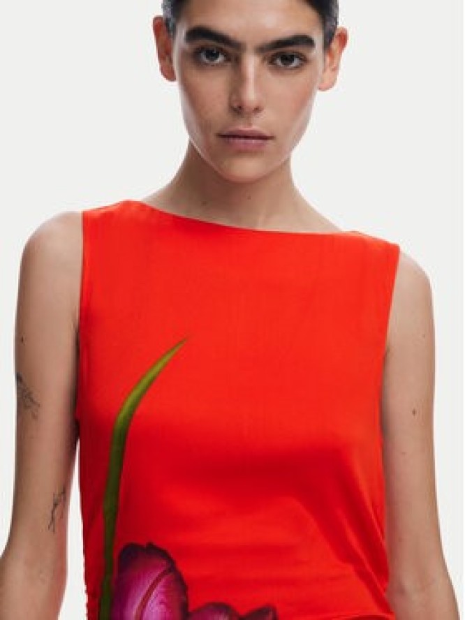 Desigual Sukienka codzienna Reims 25SWVW07 Czerwony Regular Fit