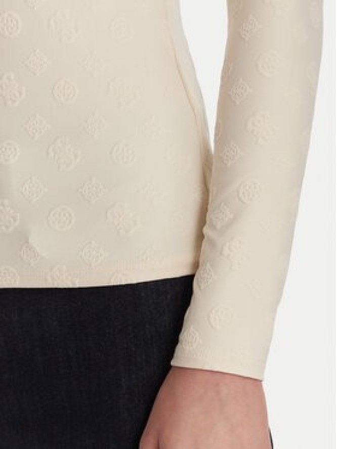 Guess Bluzka W6RP46 KA660 Écru Regular Fit