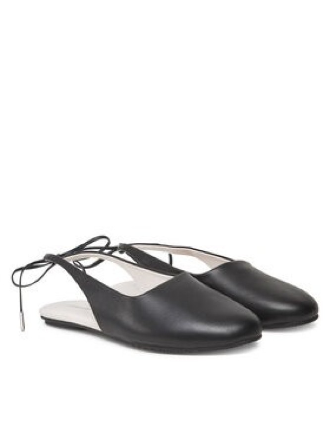Calvin Klein Baleriny Ballerina Sling Back Lth HW0HW02655 Czarny