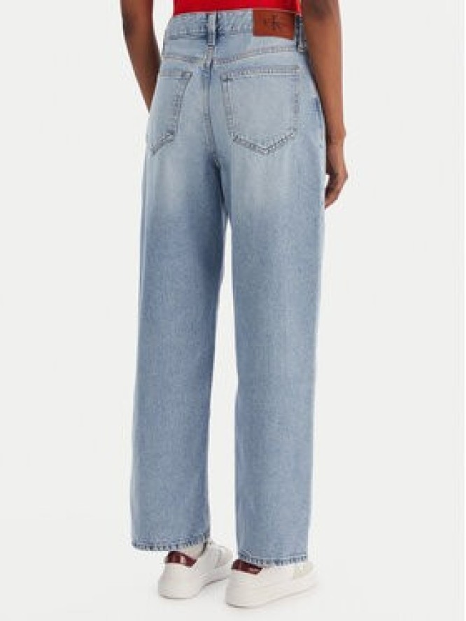 Calvin Klein Jeans Jeansy Eu Barrel LV047E628G Niebieski Regular Fit