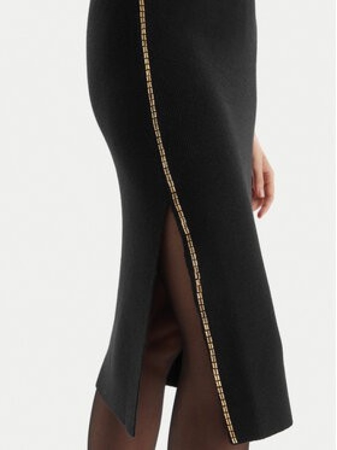 Simona Corsellini Spódnica ołówkowa A25CPGOE0101 Czarny Slim Fit