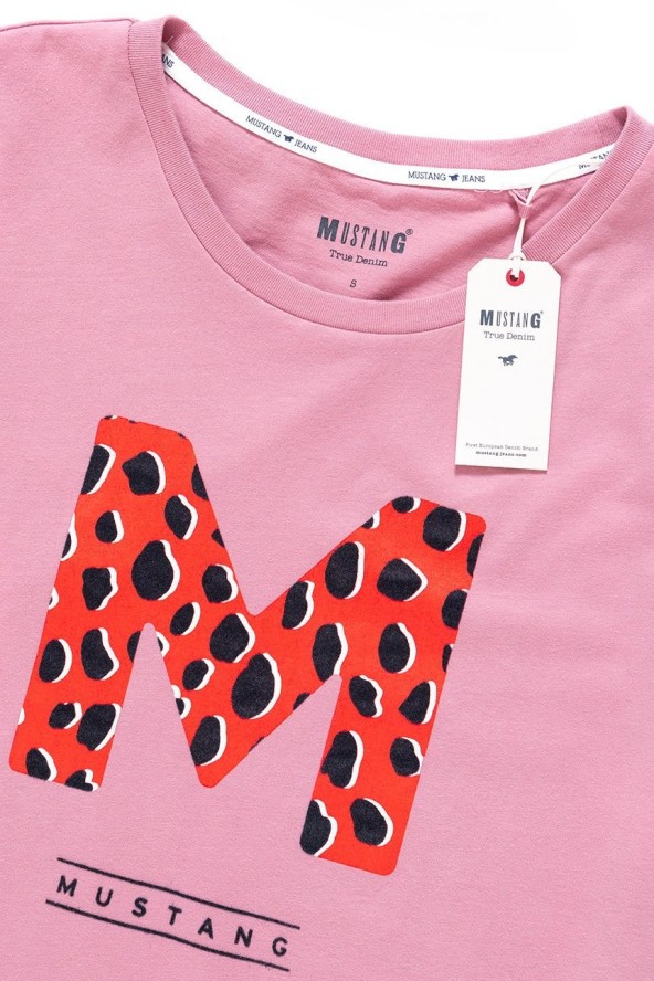 MUSTANG T SHIRT DAMSKI Alina C Print Lilas 1009028 8148