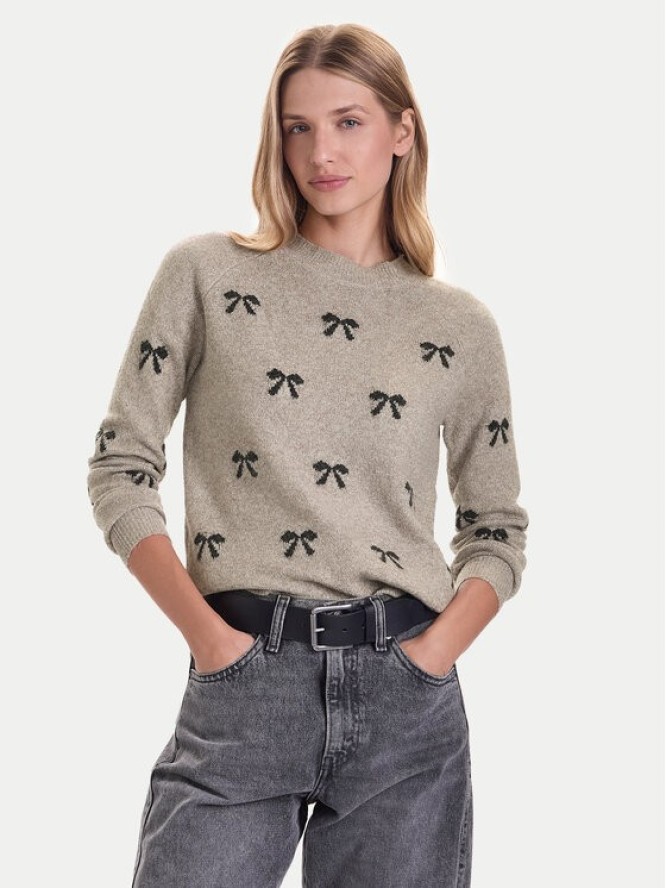 Vero Moda Sweter Doffy 10330790 Beżowy Regular Fit