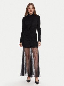 TWINSET Sukienka dzianinowa 252TT3262 Czarny Regular Fit