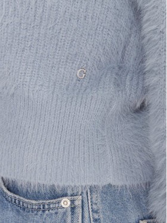 Guess Sweter W4BR25 Z3BH0 Niebieski Regular Fit