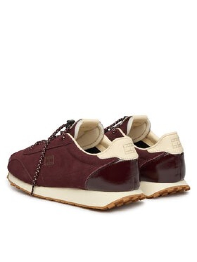 Tommy Jeans Sneakersy Tjw Retro Archive Runner Suede EN0EN03125 Bordowy
