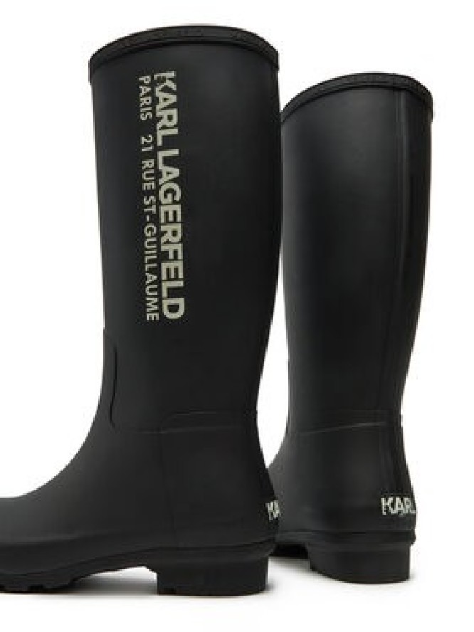 KARL LAGERFELD Kalosze KL47085 Czarny
