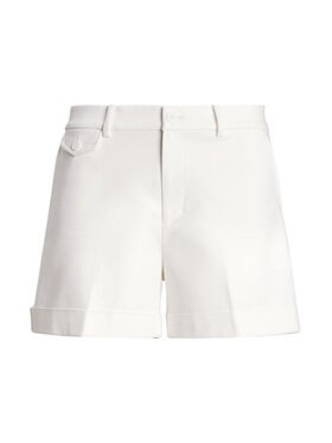 LAUREN RALPH LAUREN Szorty materiałowe 200925278001 Biały Straight Fit