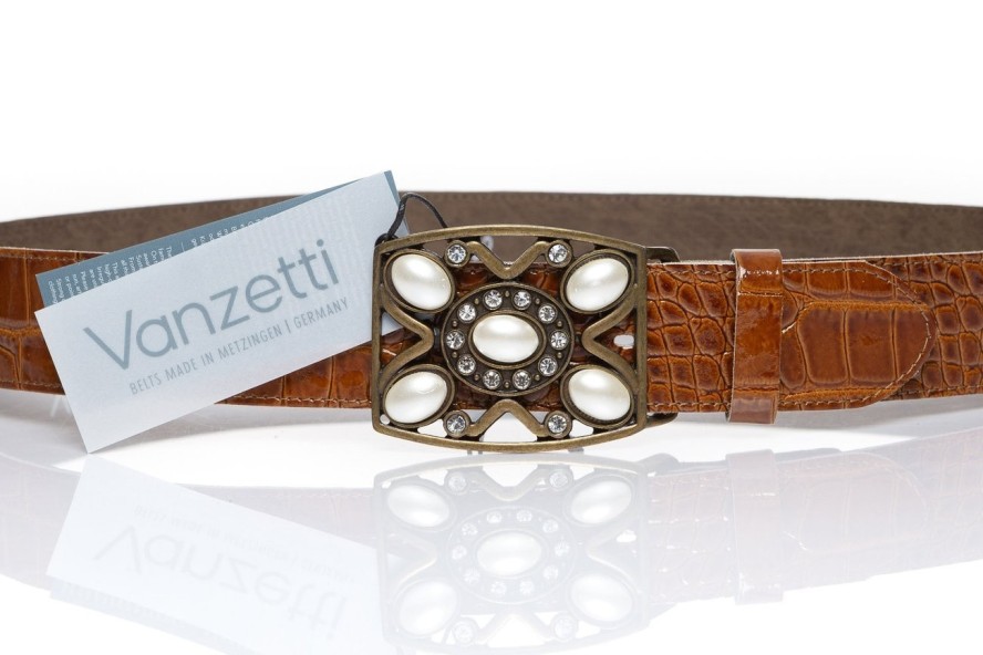 DAMSKI PASEK VANZETTI PASEK SKÓRZANY SOPO-VAN902 645 40mm Ledergürtel Q. 6186(6250)