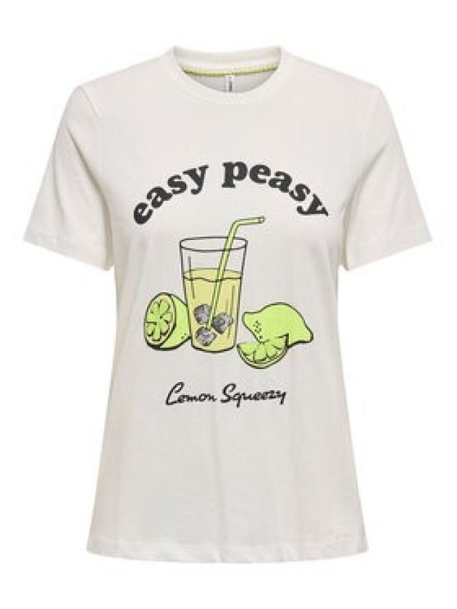 ONLY T-Shirt Kita 15349150 Biały Regular Fit