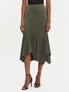 Guess Spódnica midi W5YD85 KCTB2 Zielony Regular Fit