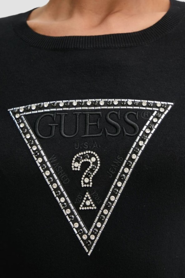 GUESS Czarny damski sweter Ivory, Rozmiar XS
