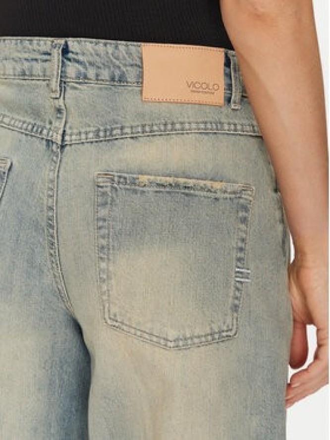 ViCOLO Jeansy DD5122 Niebieski Wide Leg