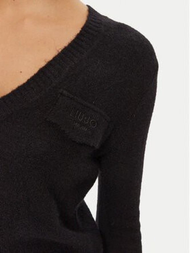 Liu Jo Sweter WF4431 MA49P Czarny Regular Fit