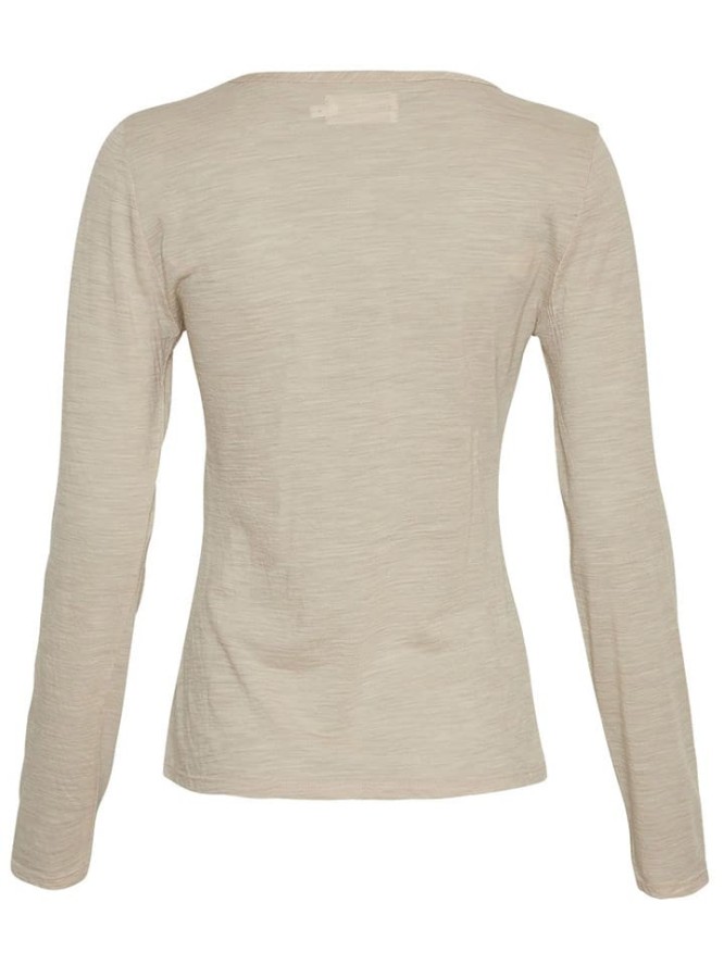 MOSS COPENHAGEN Wełniana koszulka "Nesmina" w kolorze beżowym rozmiar: S