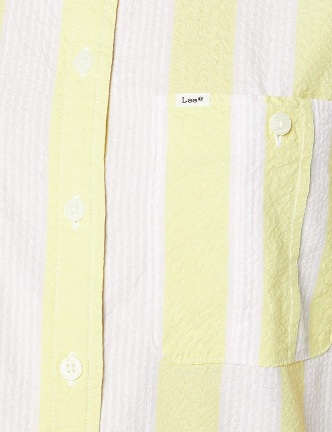 LEE HALF SLEEVE SHIRT DAMSKA KOSZULA LIME JUICE L49WZIQI 112111138