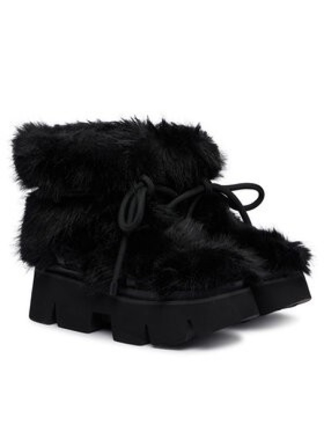 United Nude Śniegowce Stomper Fur Boot 1104801120 Czarny