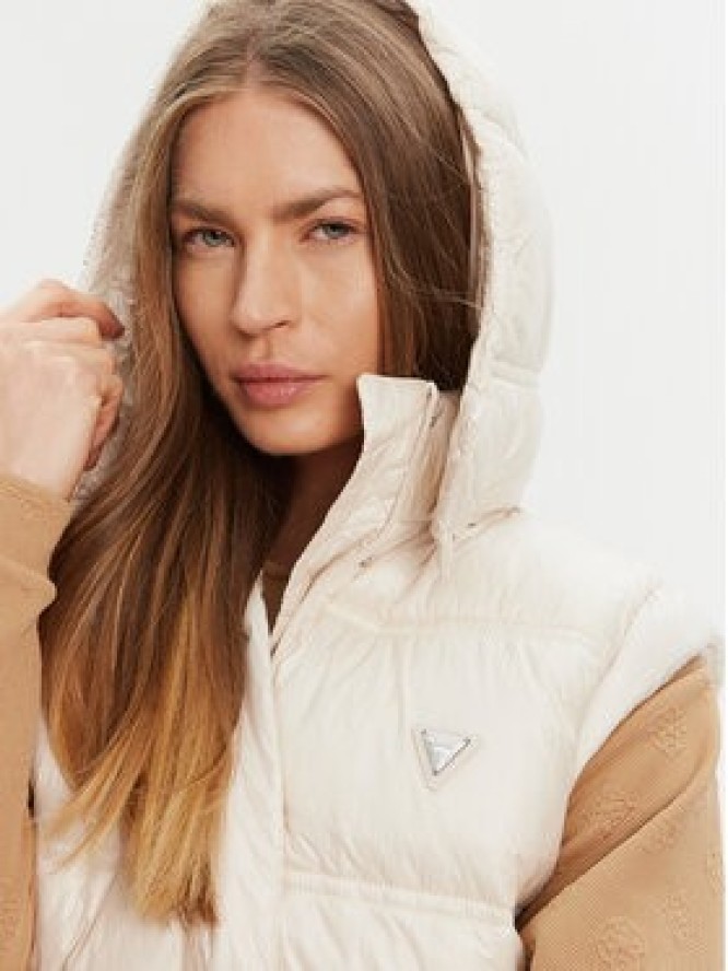 Guess Bezrękawnik W5YL11 WHDO2 Écru Regular Fit