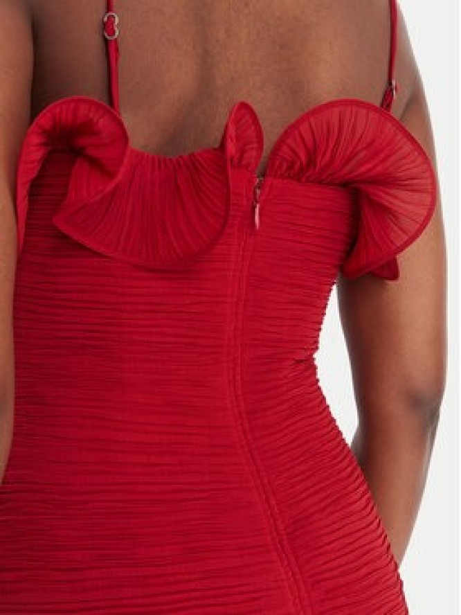 Guess Sukienka koktajlowa W6RK80 WI342 Czerwony Classic Fit