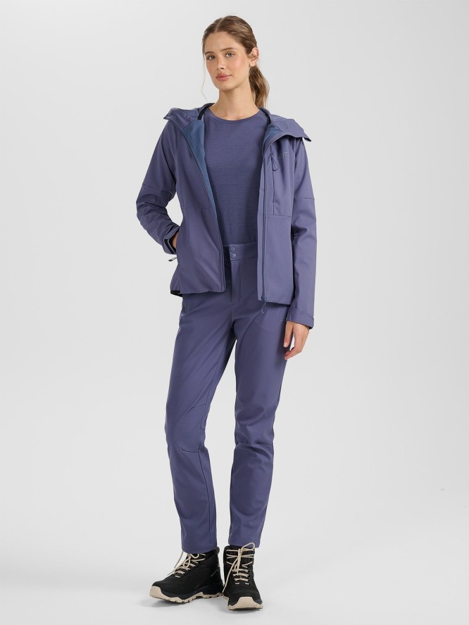 4F Kurtka softshell wiatroodporna membrana 10000 damska - granatowa S