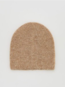 Czapka z wełną alpaki - kremowy