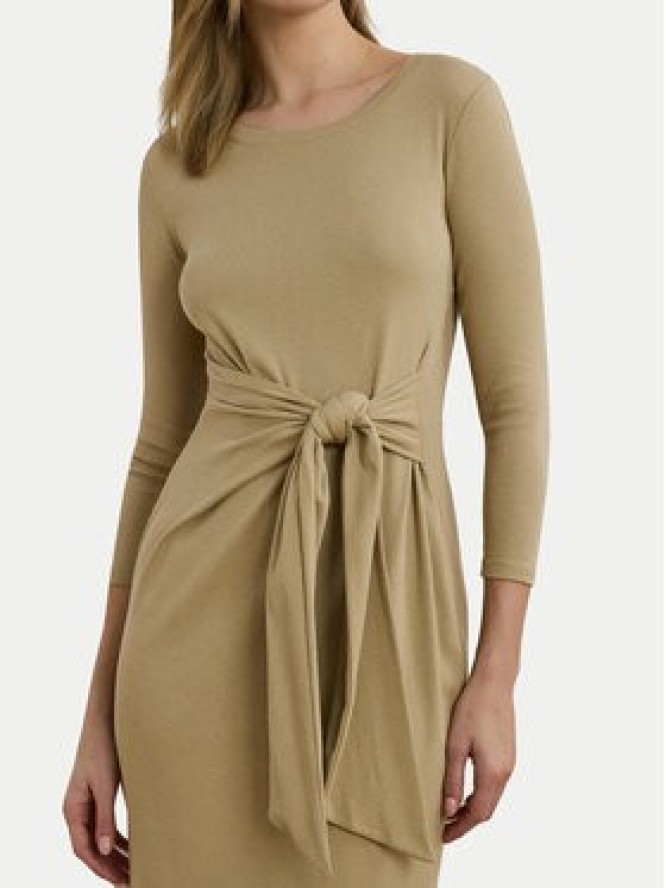 LAUREN RALPH LAUREN Sukienka codzienna 200973598001 Beżowy Slim Fit