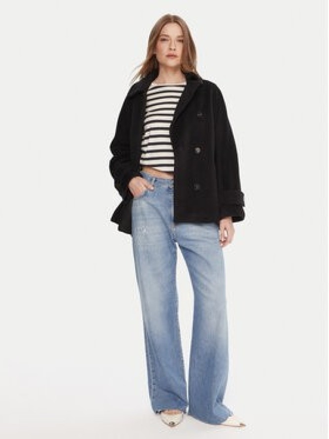 Marella Płaszcz wełniany Dovere 2523086112 Czarny Regular Fit
