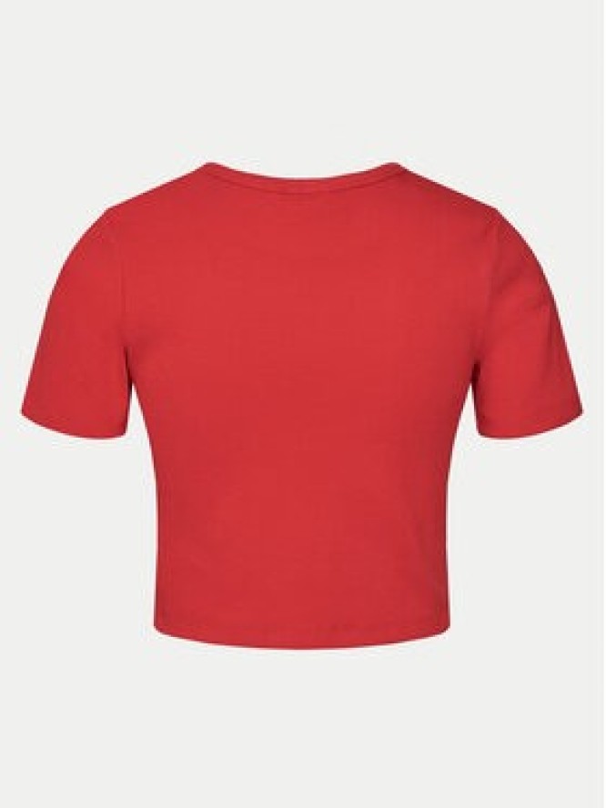 JJXX T-Shirt Florie 12217164 Czerwony Slim Fit