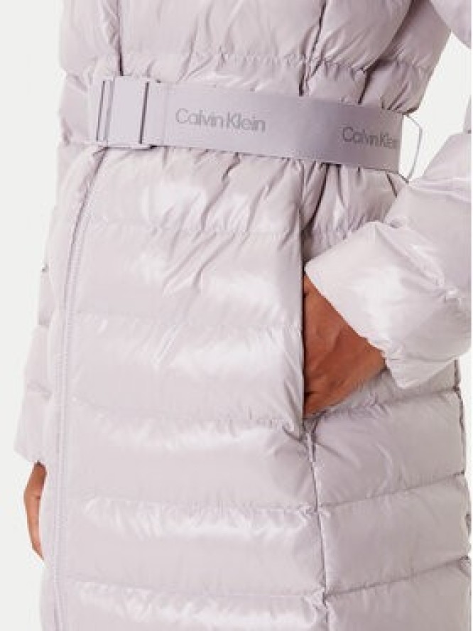 Calvin Klein Kurtka zimowa LV044D543G Szary Slim Fit