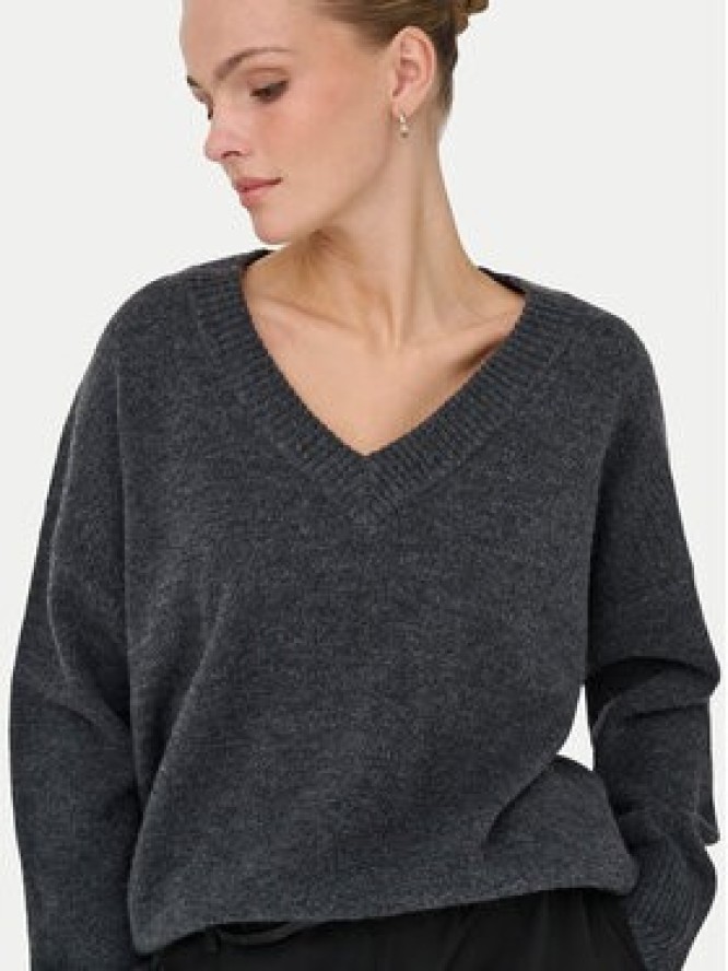 ONLY Sweter Mari 15360940 Szary Loose Fit